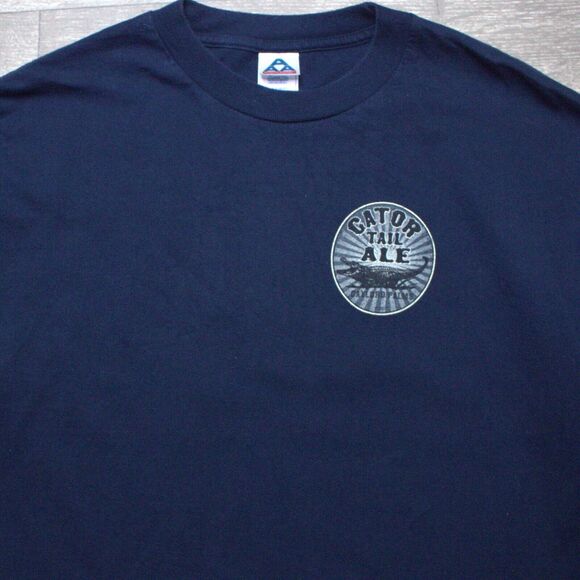 Gator Tail Ale Gaylor Palms Graphic Long Sleeve Cotton Crewneck T Shirt Large - Picture 3 of 5